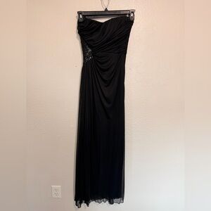 Windsor Black Sequined Embellished Cut-Out Formal Dress Juniors Womens Size 3/4